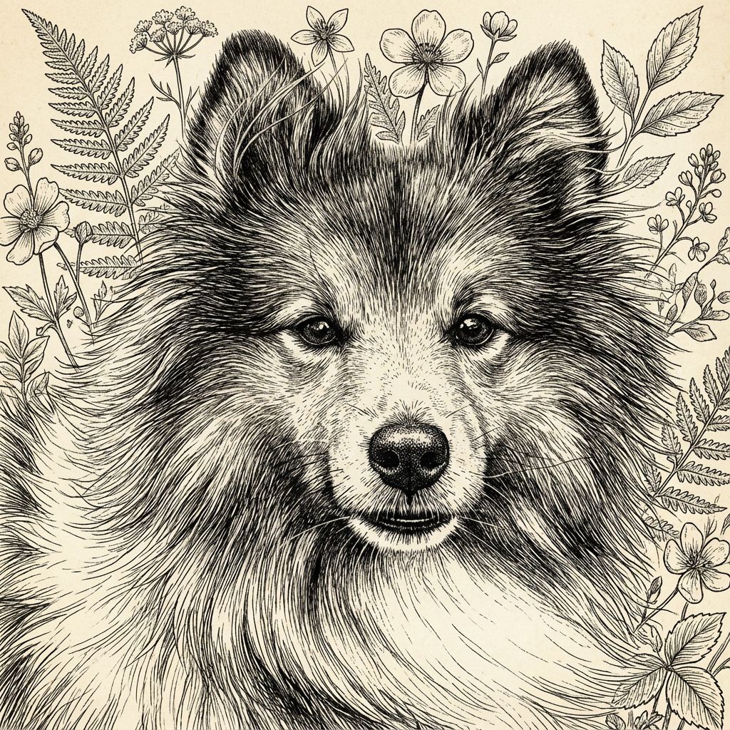 Lola as pencil sketch